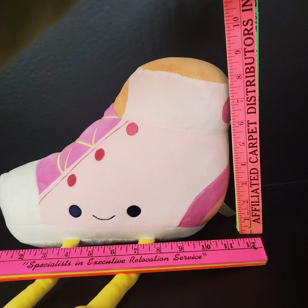 Inter-American Plush Pink Shoe Shaped Sneaker Pillow W/ Legs 12